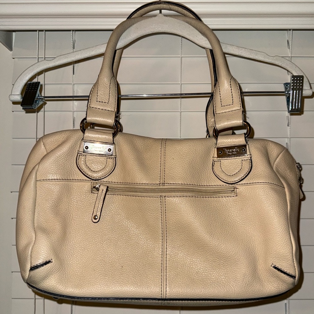 Tignanello Cream Leather Bag